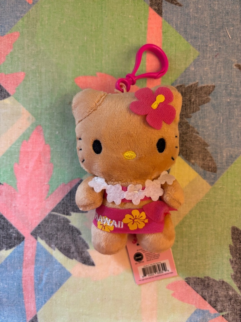 NWT Hello Kitty Hawaii Plush Keychain From ABC Store